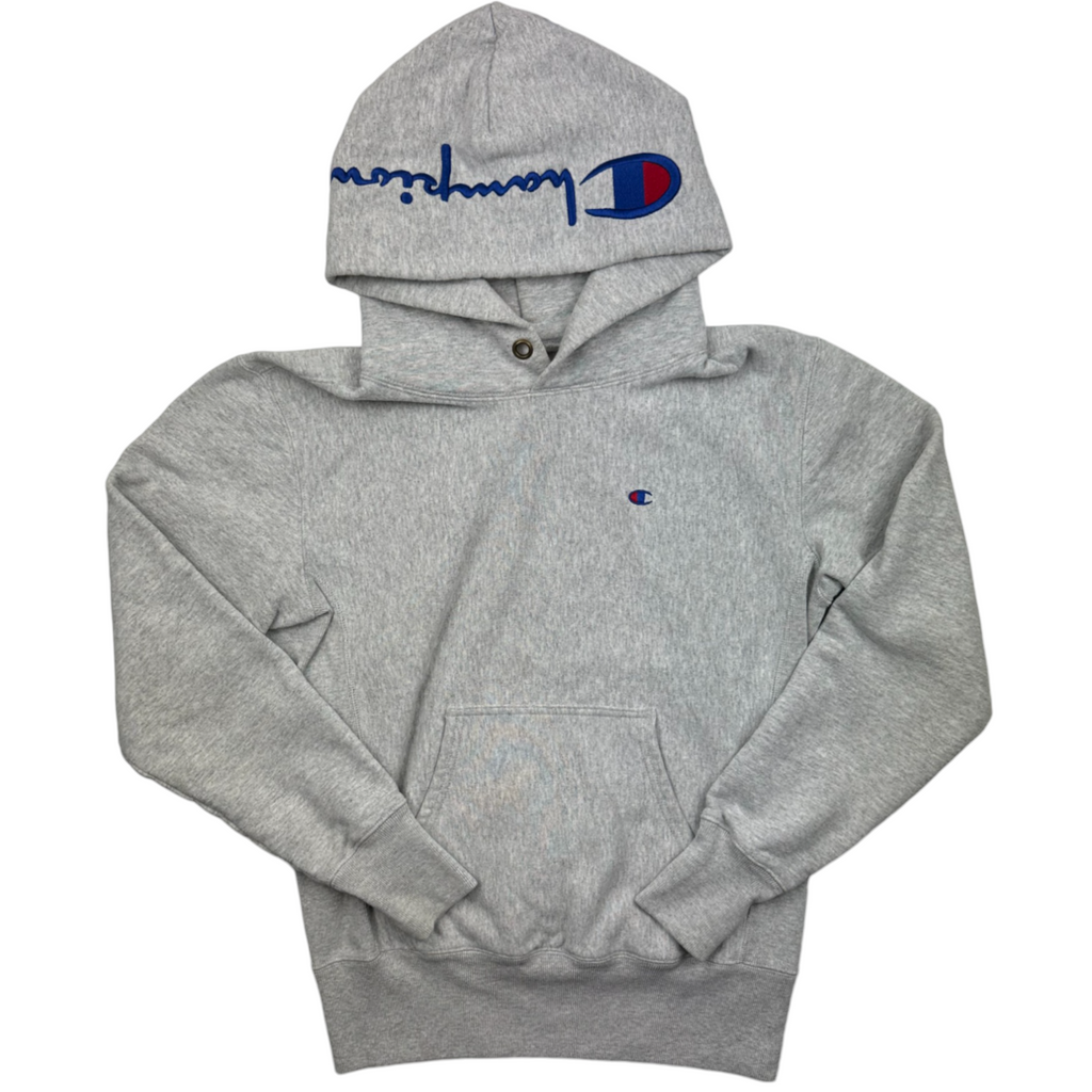 GREY REVERSE WEAVE CHAMPION HOODIE S VaticanVintage